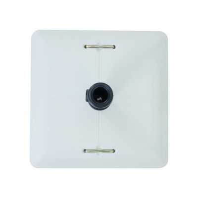 Base para Ombrellone Quadrada em Concreto com Rodas 37kg Branca Único