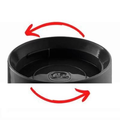 Kit 3 Porta Mantimentos UZ Empilhável 300ml Organizador com Tampa de Plástico Preto