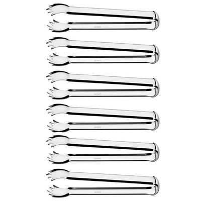 Kit 6 Pegadores para Carne Restaurante Buffet Inox Pinça Churrasco Tramontina Utility