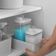 Kit 2 Dispensers para Amaciante e Sabão Líquido 1,5L Flow Bege com Tampa Medidora Ou