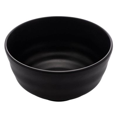 Bowl de Melamina Tóquio Preto 11,5x6cm Servir Ceviche e Shimeji Pote Redondo Lyor