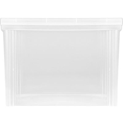 Kit 12 Caixas Organizadoras 30L Multiuso Alta Ordene Transparente Radical Color