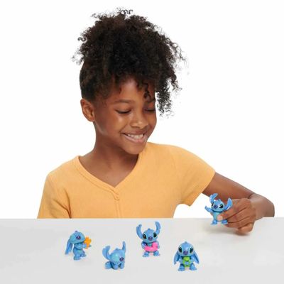 Stitch Conjunto 5 Mini Bonecos de 4cm Colecionáveis - Disney