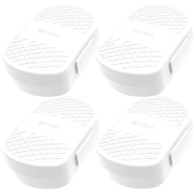 4 Porta Sabonetes Branco Portáteis Saboneteira Viagens Bolsa Mochila Academia Crippa