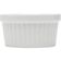 Ramekin Canelado Porcelana 40ml Classic Branco Lyor Molheira Servir Caldas Branco