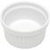 Ramekin Canelado Porcelana 40ml Classic Branco Lyor Molheira Servir Caldas Branco