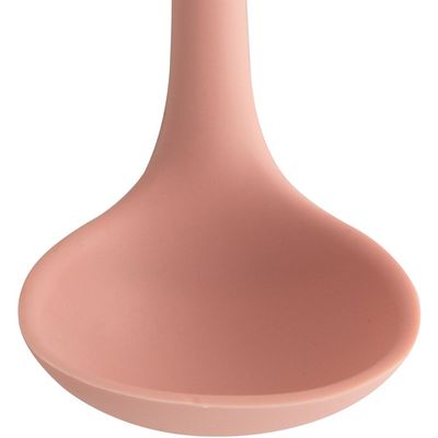 Concha De Silicone Utensílio Cozinha Talher Sopa Feijão OU Rosa