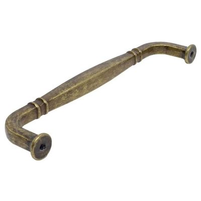 Kit 10 Puxadores Alça Móveis 1767 Grenade Ouro Velho Tamboreado Armários Gavetas
