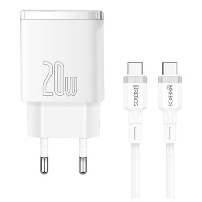Carregador 20w Turbo Branco Para Iphone 16 Pro Max