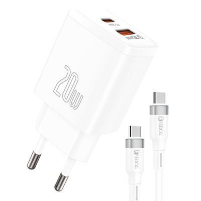Carregador 20w Turbo Branco Para Iphone 16 Pro Max