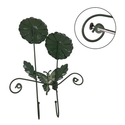 Gancho Duplo Girassol Flor Kit 4 Unidades Bolsa Chapeu Lenço Jardim Borboleta Enfeite Decoraçao Casa Entrada