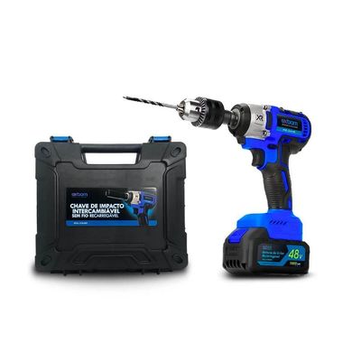Chave De Impacto Furadeira Parafusadeira 48v Motor Brushless