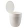 Lixeira Redonda Crippa Pequena Cozinha Pia Com Aro Interno 2,5L Branco