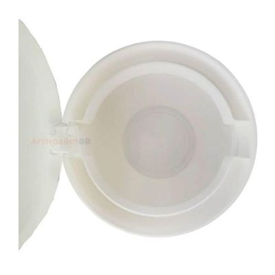 Lixeira Redonda Crippa Pequena Cozinha Pia Com Aro Interno 2,5L Branco