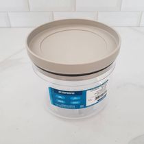Pote Hermético Porta Mantimentos 1 Litro Transparente com Tampa Plástico Soprano Cinza
