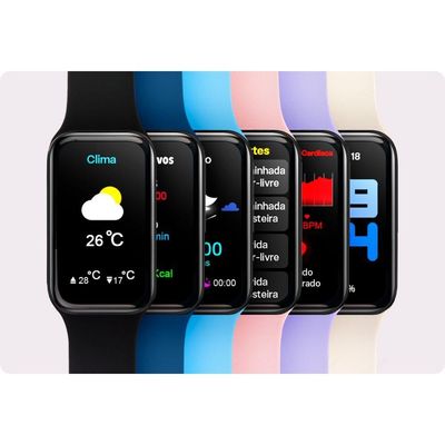 Pulseira Multi Smartband B2 Pt - Wr200