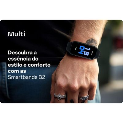 Pulseira Multi Smartband B2 Pt - Wr200