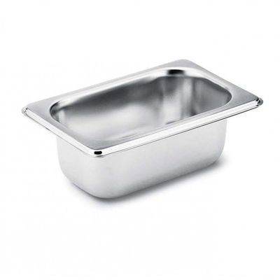 Kit 24 Cuba Gastronomica Rechaud Inox Gn 1-9 X 65mm - Brasinox