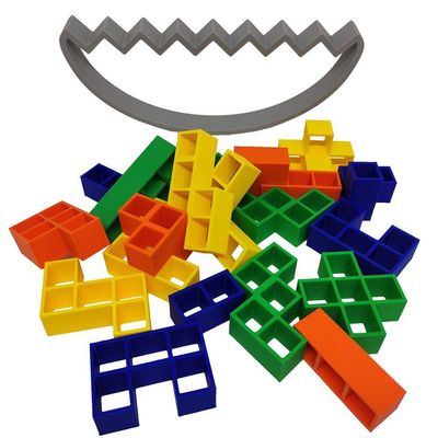 Jogo De Equilíbrio Tetris 3d Balanço Torre Brinquedo Educativo