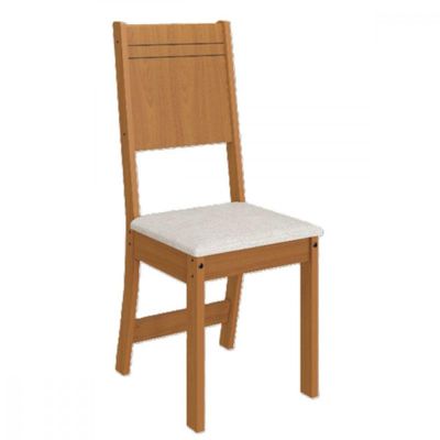 Conjunto De Mesa 1,50cm Com 6 Cadeiras Dublin Indekes Freijo/off White/linho
