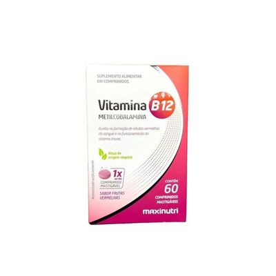 Vitamina B12 Comprimidos Mastigáveis 60 Comp