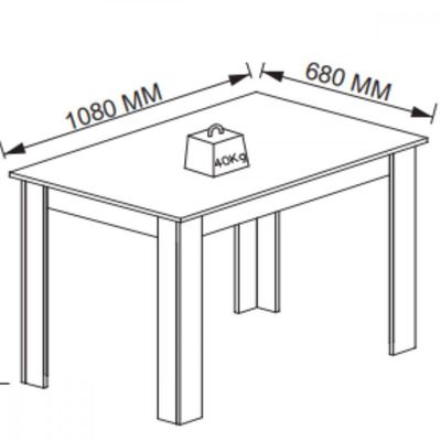 Conjunto De Mesa 1,08cm Belgica Com 4 Cadeiras Indekes Freijo/off White/cacau