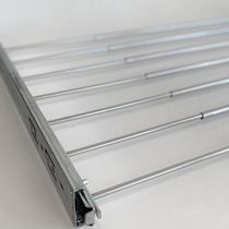 Calceiro Deslizante Cromado Horizontal 7 Varetas Guarda Roupa Closet Aramado Giosul