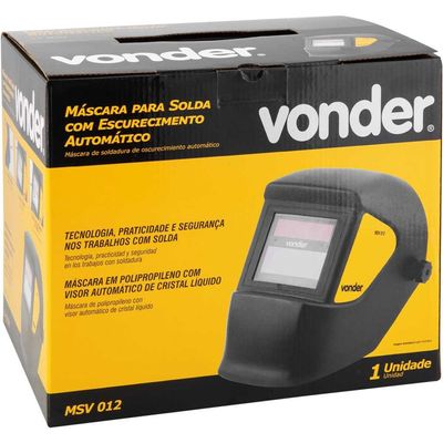 Máscara para solda com escurecimento automático tonalidade 12 MSV 012 VONDER