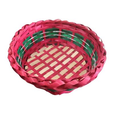 Cesta De Vime Natal Médio - 17cm X 9cm