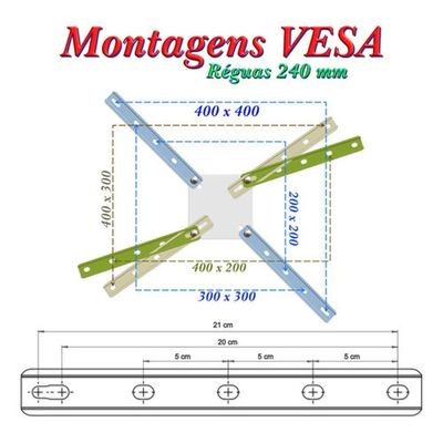Suporte Tv 10" A 56" Vesa 400x400 2 Movimentos - Preto