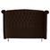 Cabeceira De Cama Box Luxo King 195 Cm Suede Marrom Do Lar Móveis