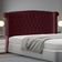 Cabeceira De Cama Box Luxo King 195 Cm Suede Bordo Do Lar Móveis