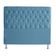Cabeceira De Cama Box Estrela King 195 Cm Suede Botão Cristal Azul Bebê Do Lar Móveis E Decoração