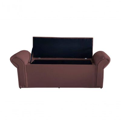 Kit De Quarto Cabeceira De Cama Box E Calçadeira Baú Dubai King 195 Cm Suede Rosê Do Lar Móveis E Decoração
