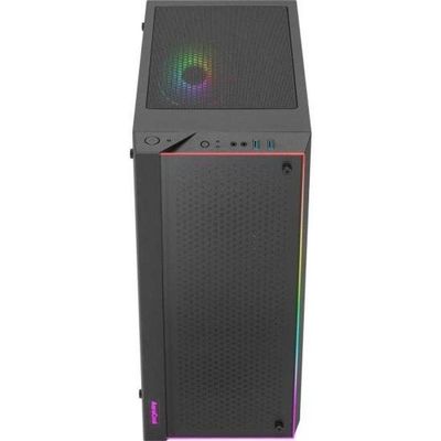 Gabinete Gamer Aerocool Skribble Preto Rgb Lateral Vidro