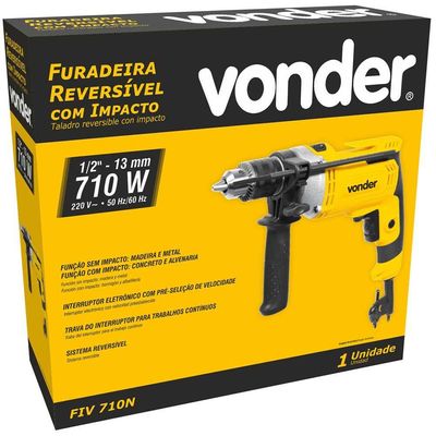 Furadeira com impacto 1/2" FIV 710N 220 V~ VONDER