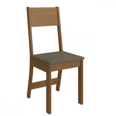 Conjunto De Mesa 1,50cm Belgica Com 6 Cadeiras Indekes Freijo/off White/cacau