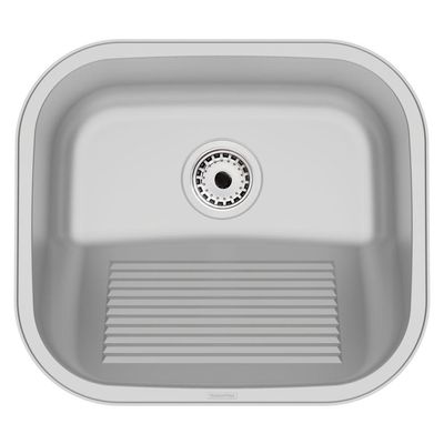 Tanque De Encaixe Tramontina Hera Compact 19 Em Aço Inox Acetinado 40x35 Cm