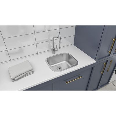 Tanque De Encaixe Tramontina Hera Compact 19 Em Aço Inox Acetinado 40x35 Cm