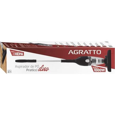 Aspirador De Pó Vertical 2 Em 1 1000W Duo AS-01 Agratto 110V