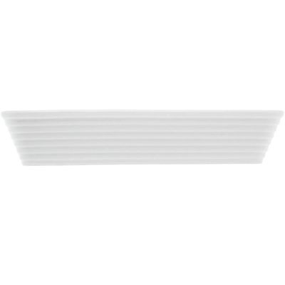 5 Travessas Brancas de Porcelana 29x20x5cm Retangulares Línea Refratário para Gratinados