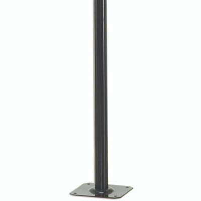 Poste de Jardim Preto Externo 2,1m Alumínio 2 Lâmpadas Bivolt Luminária Bivolt