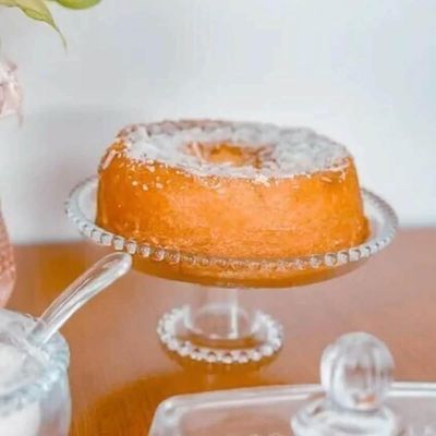Kit 5 Boleiras de Cristal Wolff Pearl 20x9cm Prato com Pedestal Bolo Pudim Hotel Restaurante