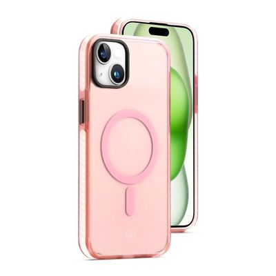 Kit Capa Magsafe Pro Rosa e Pelicula Coverage 5D Pro Preta para iPhone 15 Plus - Gshield