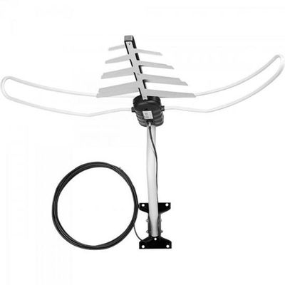 Antena Externa Tv 4 Em 1 Vhf/Uhf/Fm/Hdtv Dtv-3000 Aquario