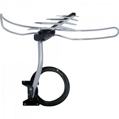 Antena Externa Tv 4 Em 1 Vhf/Uhf/Fm/Hdtv Dtv-3000 Aquario