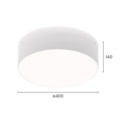 Plafon Taschibra Ring E27 Bivolt Branco 02040040-01