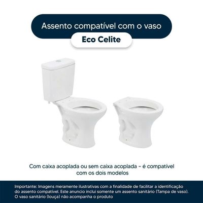 Tampa De Vaso Eco Branco Para Vaso Celite