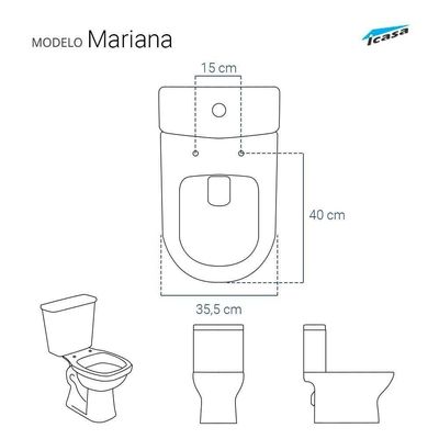 Tampa De Vaso Em Mdf Mariana Branco Para Bacia Icasa