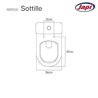 Tampa De Vaso Sanitario Sottile Branco Para Bacia Japi